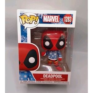 Funko Pop Marvel Deadpool‎ #1283 Blue Sweater Holiday Series Bobblehead